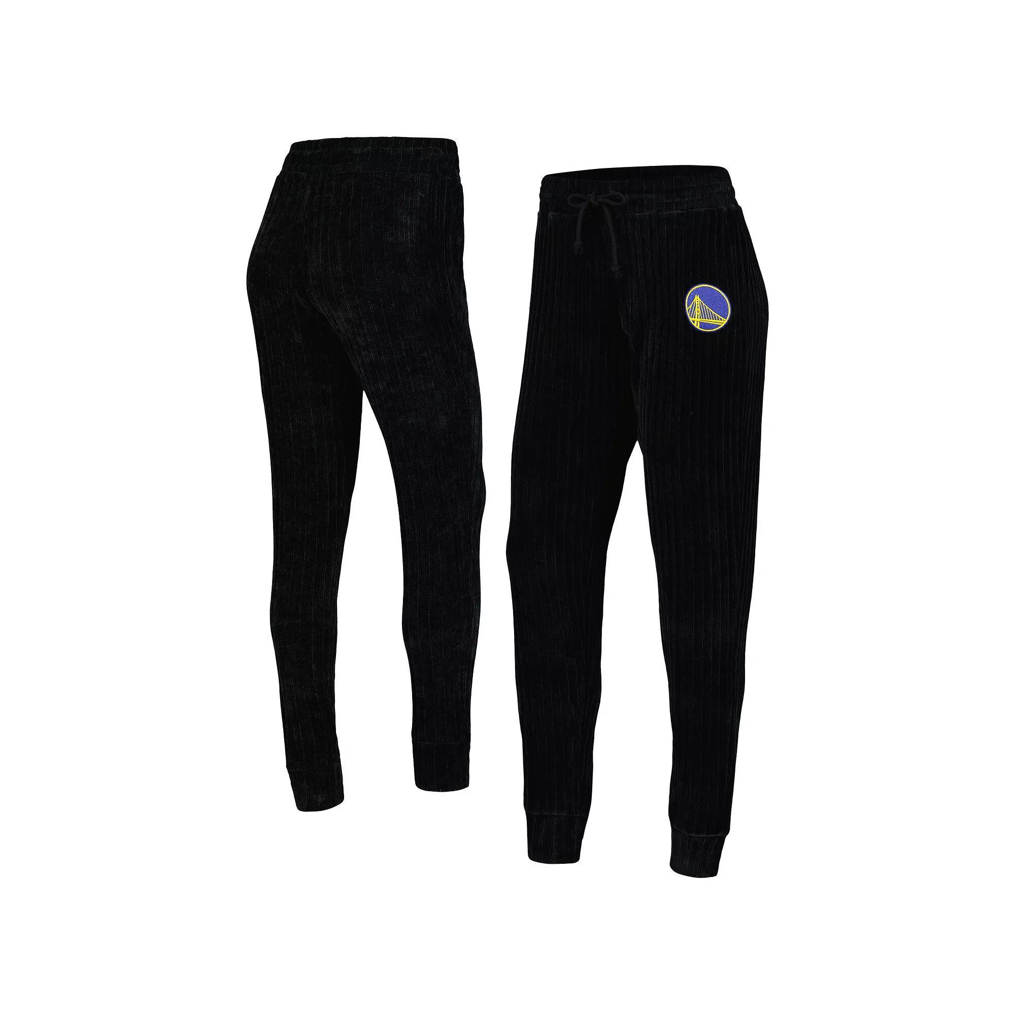 Women's College Concepts Black Golden State Warriors Linger Pants, Size: XL Product Image