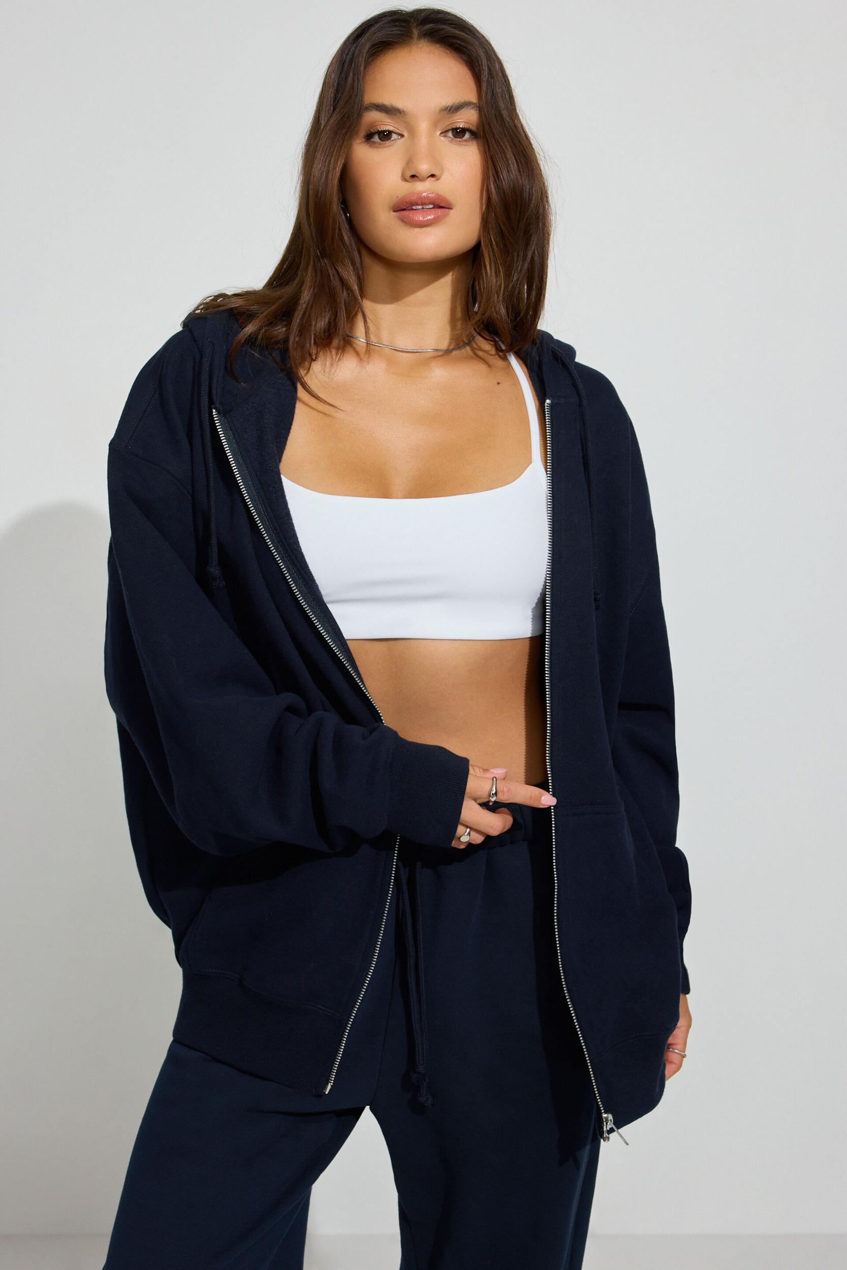 SoftTerry Oversized Zip-Up Hoodie Product Image