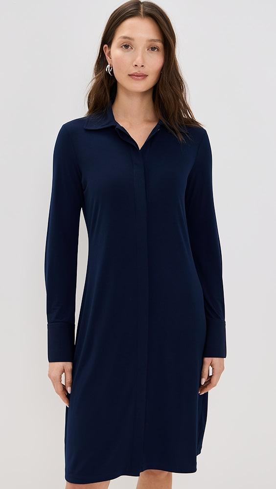 Vince Long Sleeve Polo Dress | Shopbop Product Image