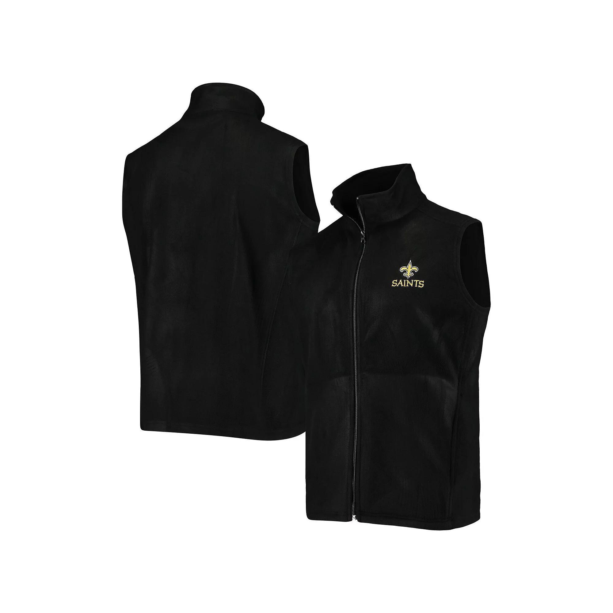 Mens New Orleans Saints Houston Fleece Full-Zip Vest Product Image