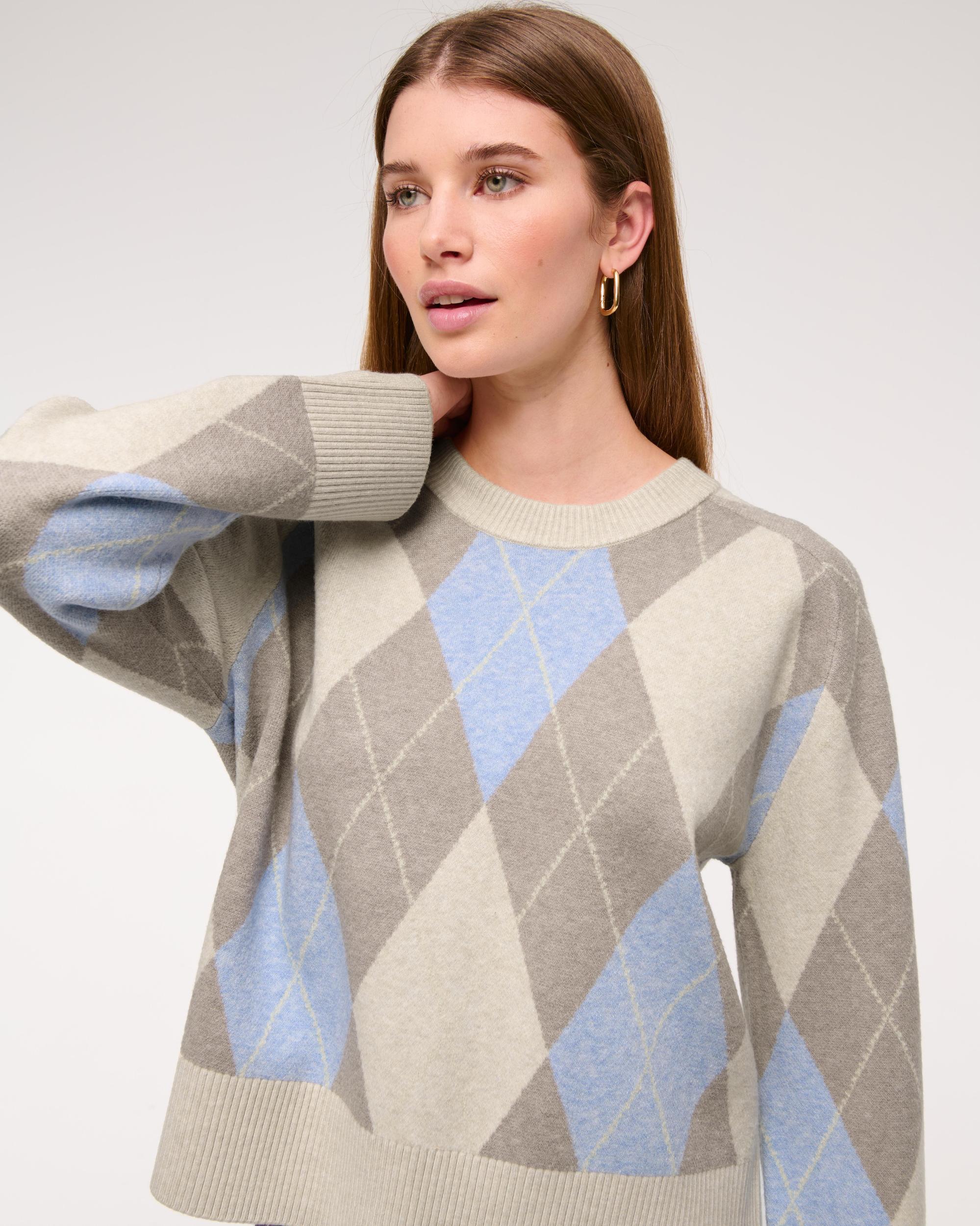 The A&F Madeline Textural Crew Sweater Product Image
