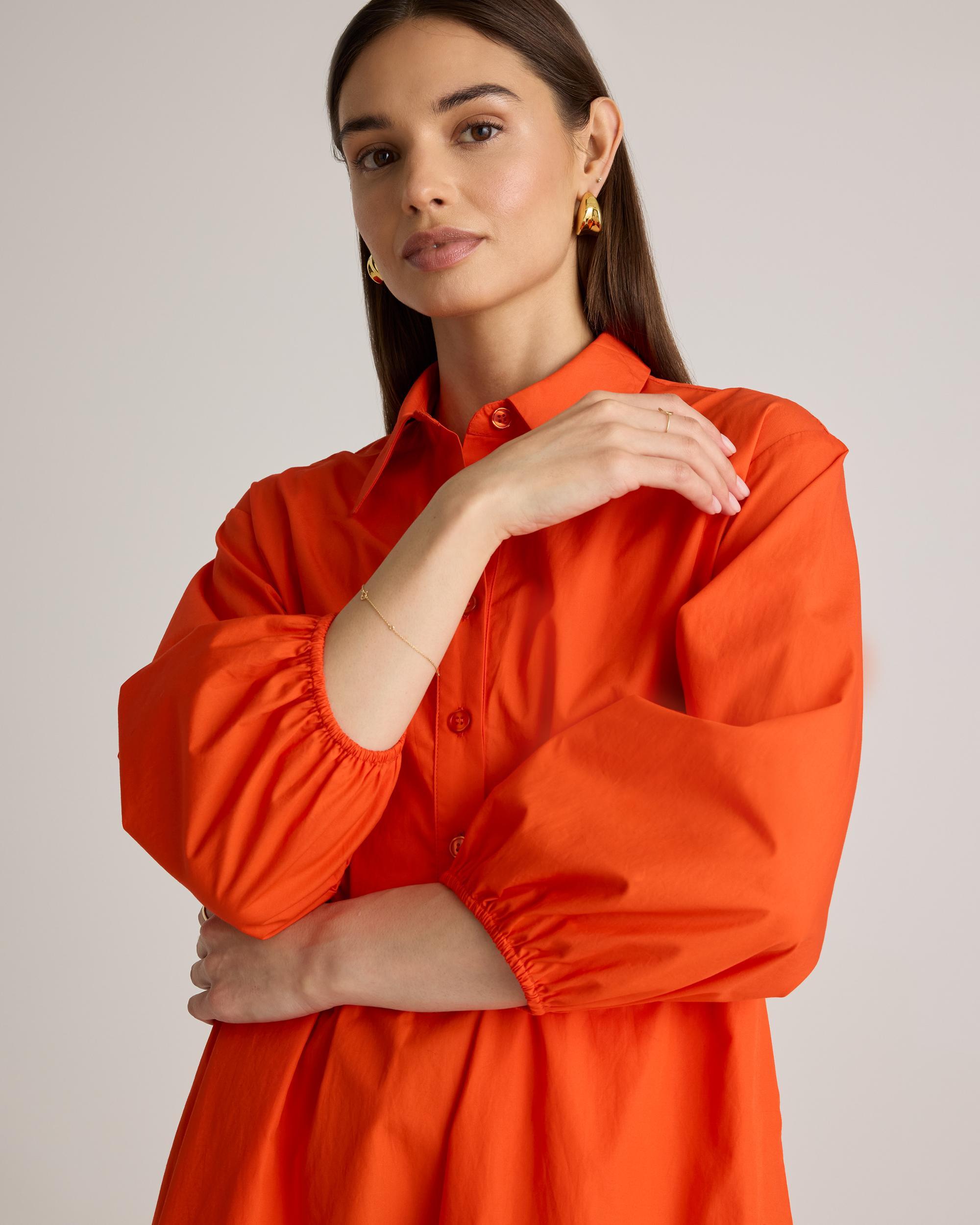 Quince | Women's Poplin Midi Tunic Dress Size XL, Organic Cotton Product Image