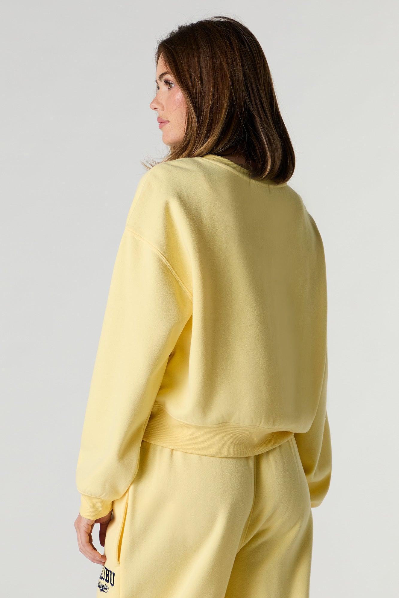 Fleece Varsity Crewneck Sweatshirt Female Product Image