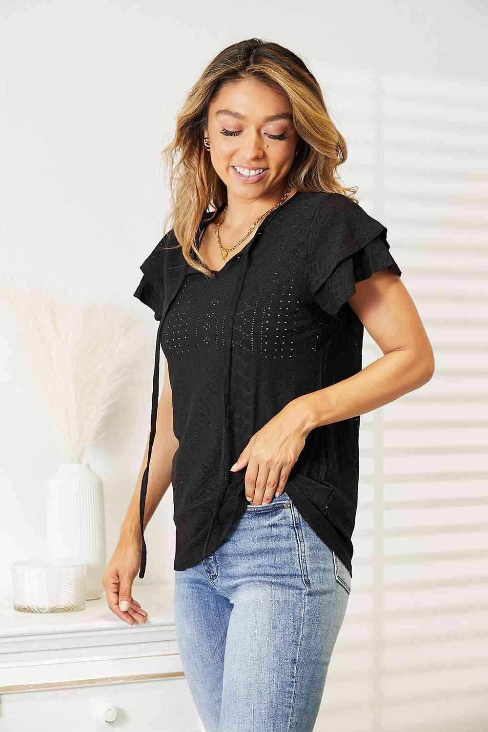 Flutter Sleeve Top Product Image
