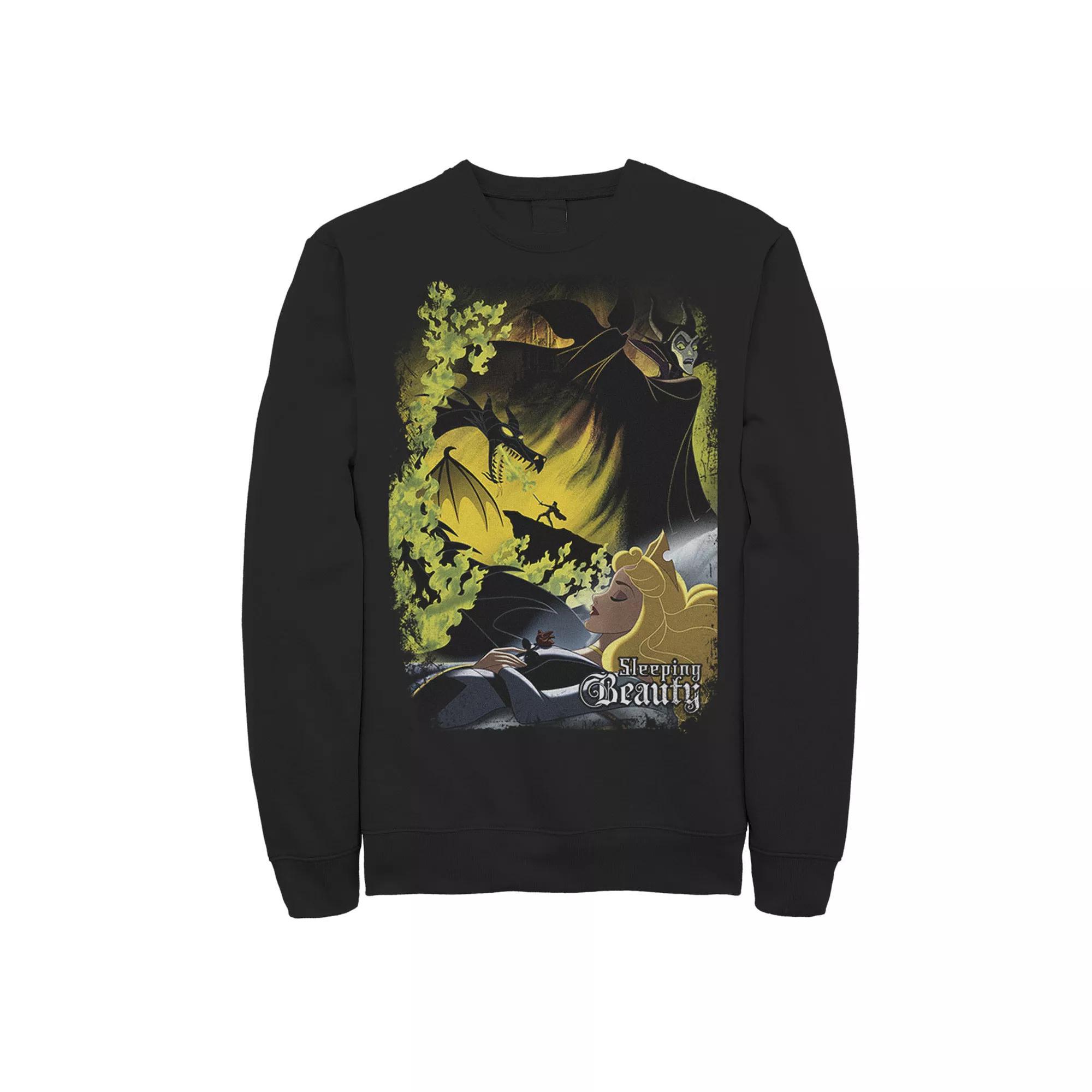 Disney's Sleeping Beauty Men's Poster Fleece, Size: Large, Black Product Image