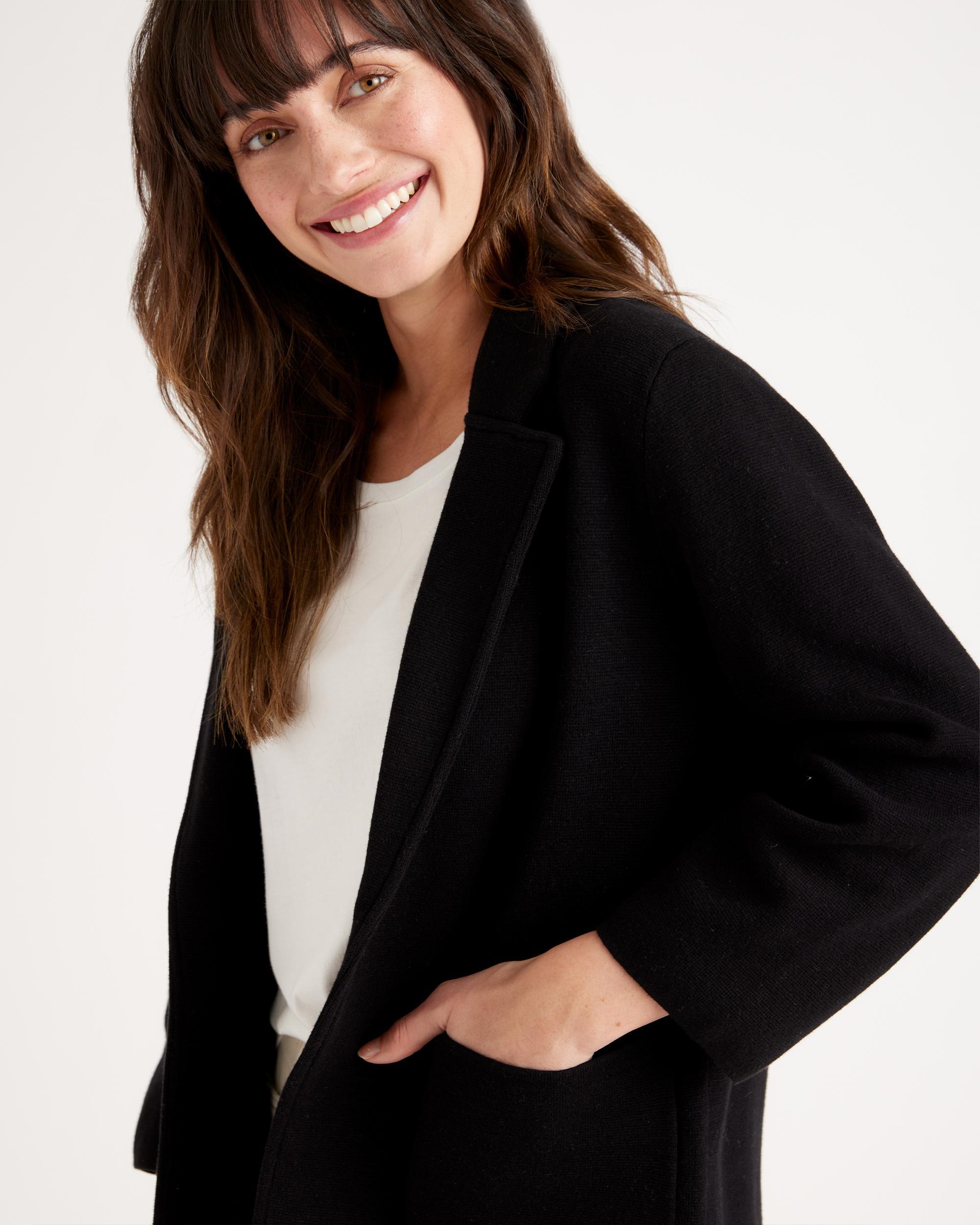 Quince | Women's Knit Blazer Size XS, Organic Cotton Product Image