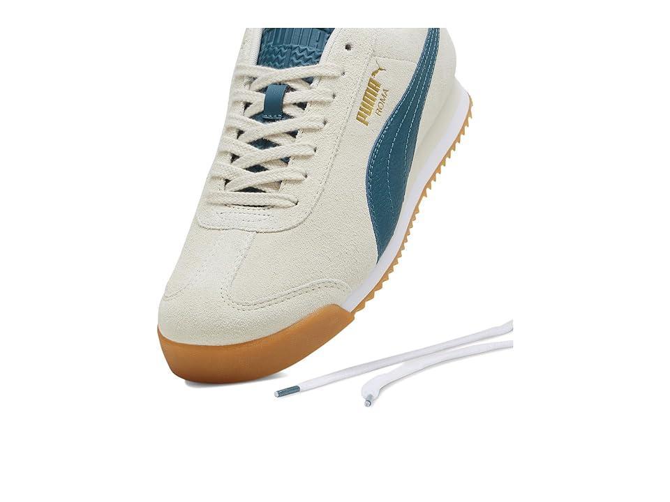PUMA Roma Suede (Alpine Snow/Cold Green/Gum) Men's Lace up casual Shoes Product Image