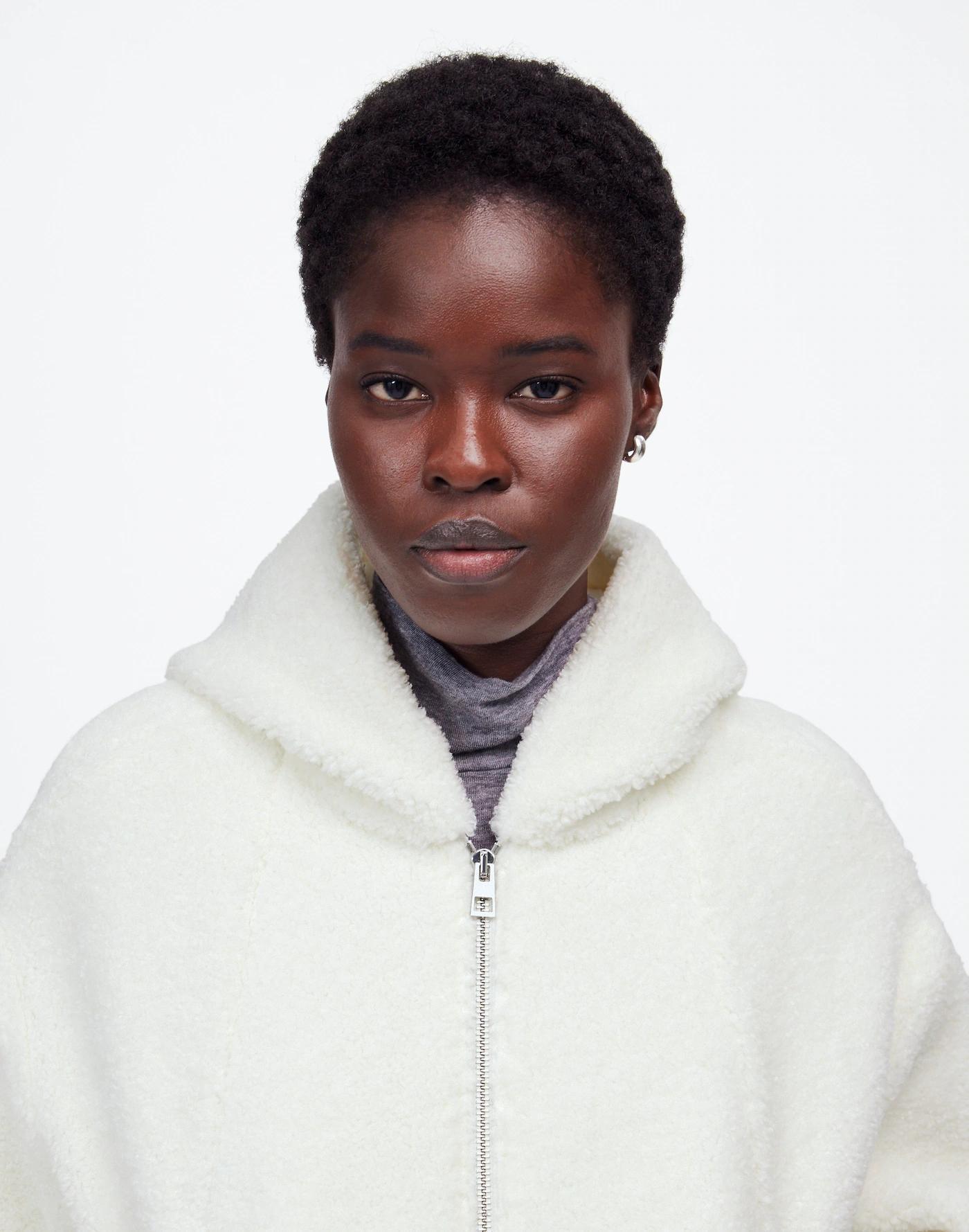 Sherpa Zip-Front Bomber Jacket Product Image