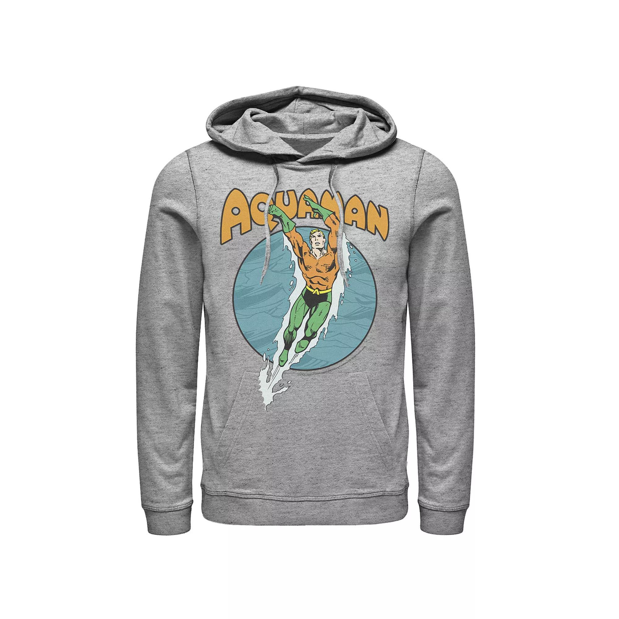 Men's Nintendo Retro Logo Pullover Hoodie, Size: Small, Athletic Grey Product Image