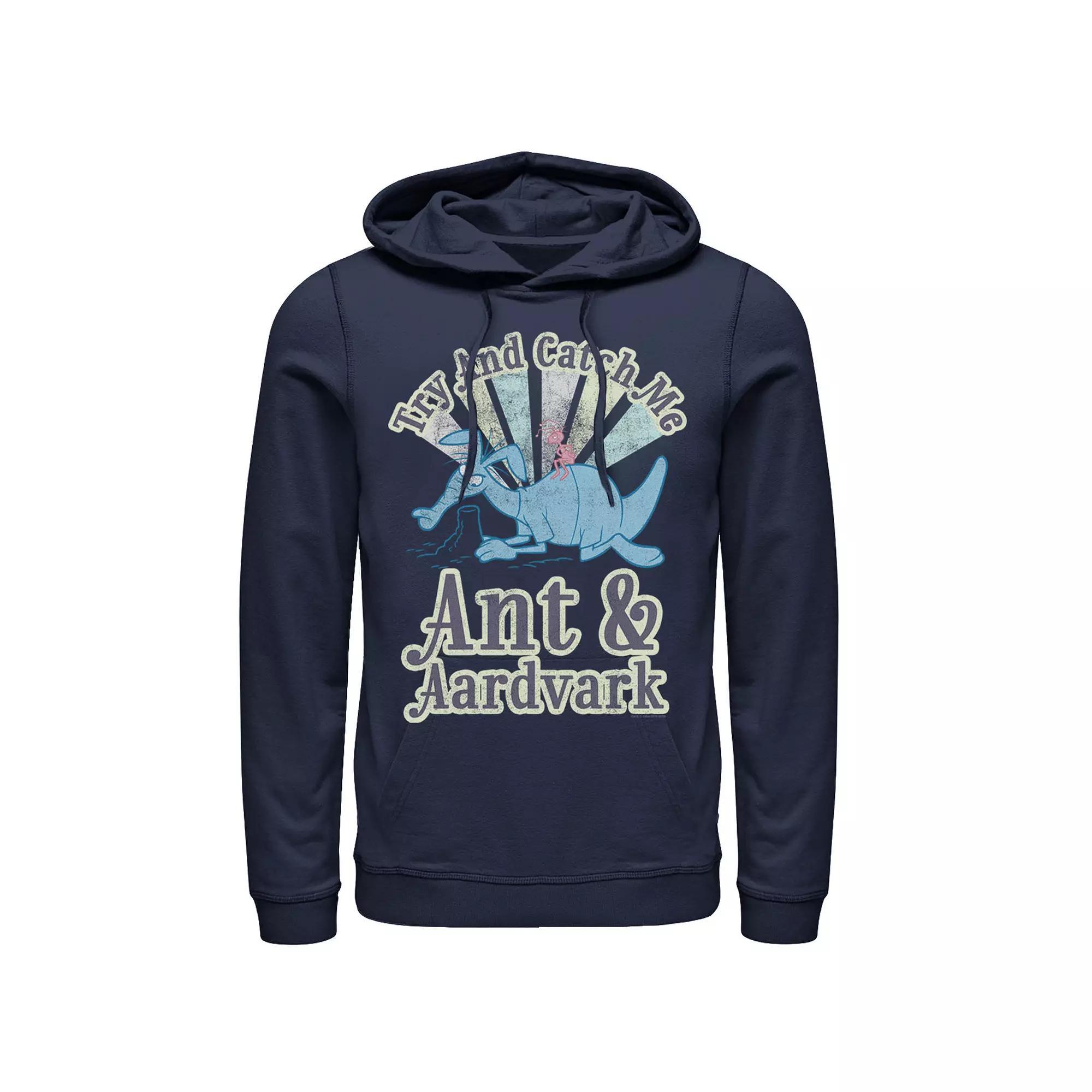 Mens Pink Panther Ant And Aardvark Try And Catch Me Graphic Hoodie Blue Product Image
