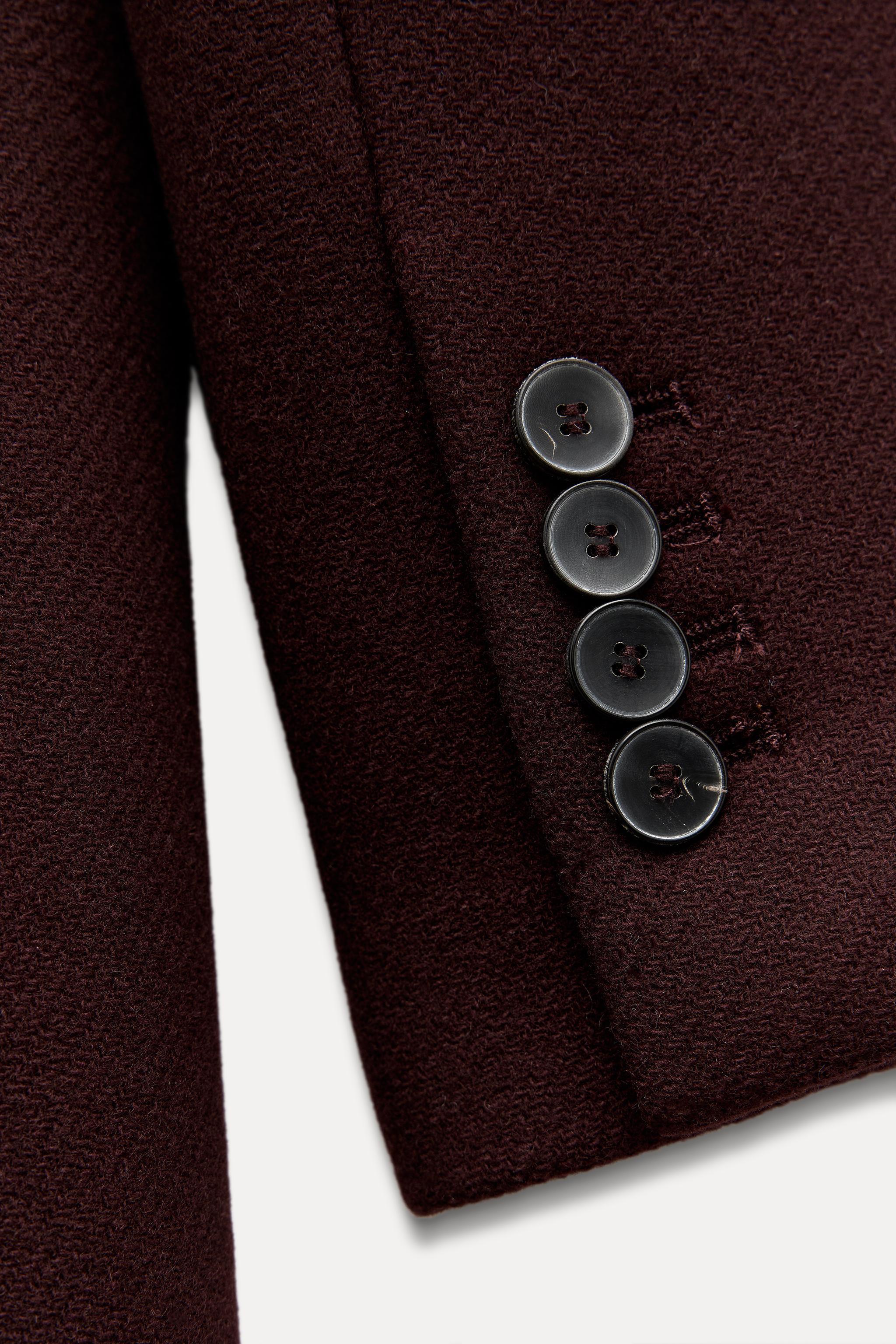 WOOL BLEND DOUBLE BREASTED COAT ZW COLLECTION Product Image