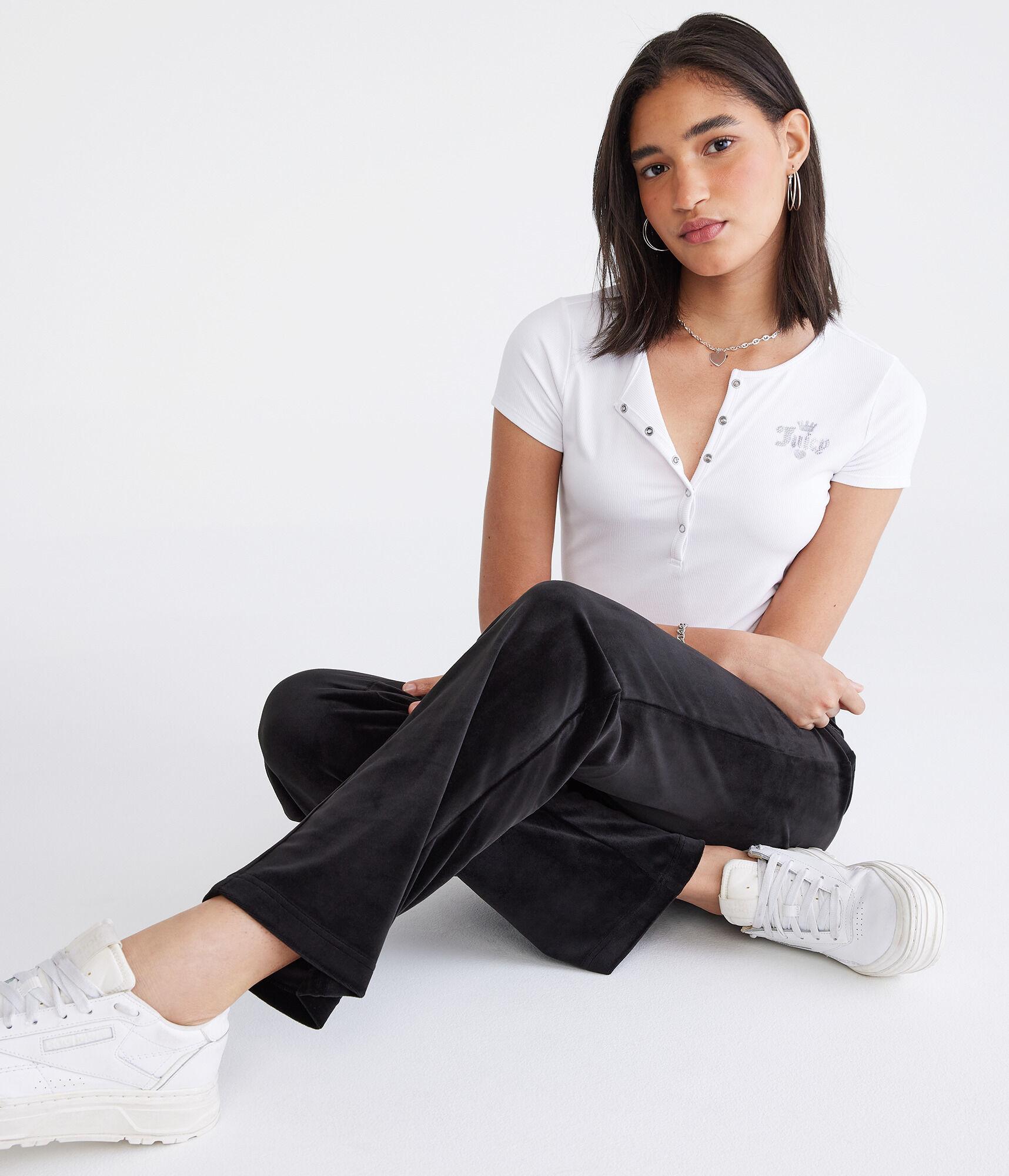 Juicy Couture Cropped Henley Product Image
