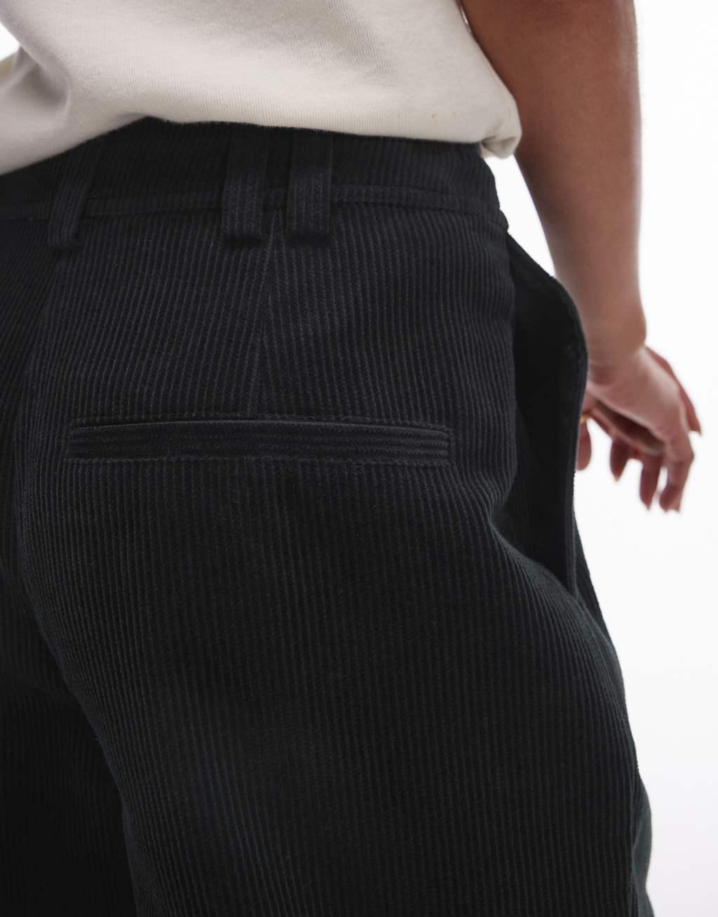 Topshop cord peg pants in blue Product Image