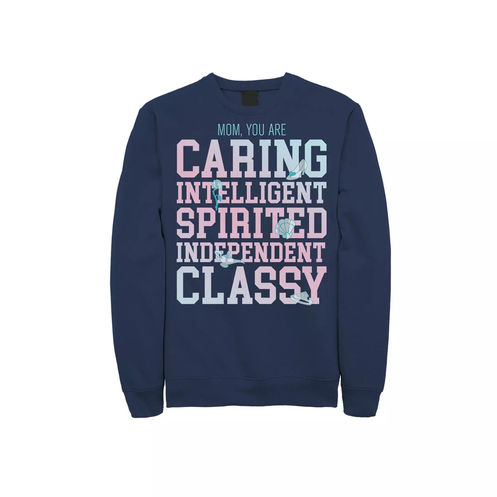 Men's Disney Princess Mom You Are Intelligent Fleece, Size: Small, Blue Product Image
