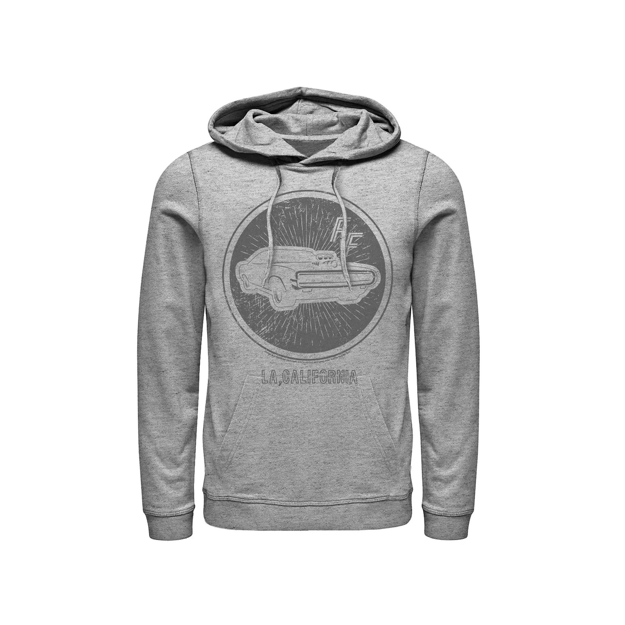 Men's Fast & Furious Sports Car Badge Hoodie, Size: Large, Athletic Grey Product Image