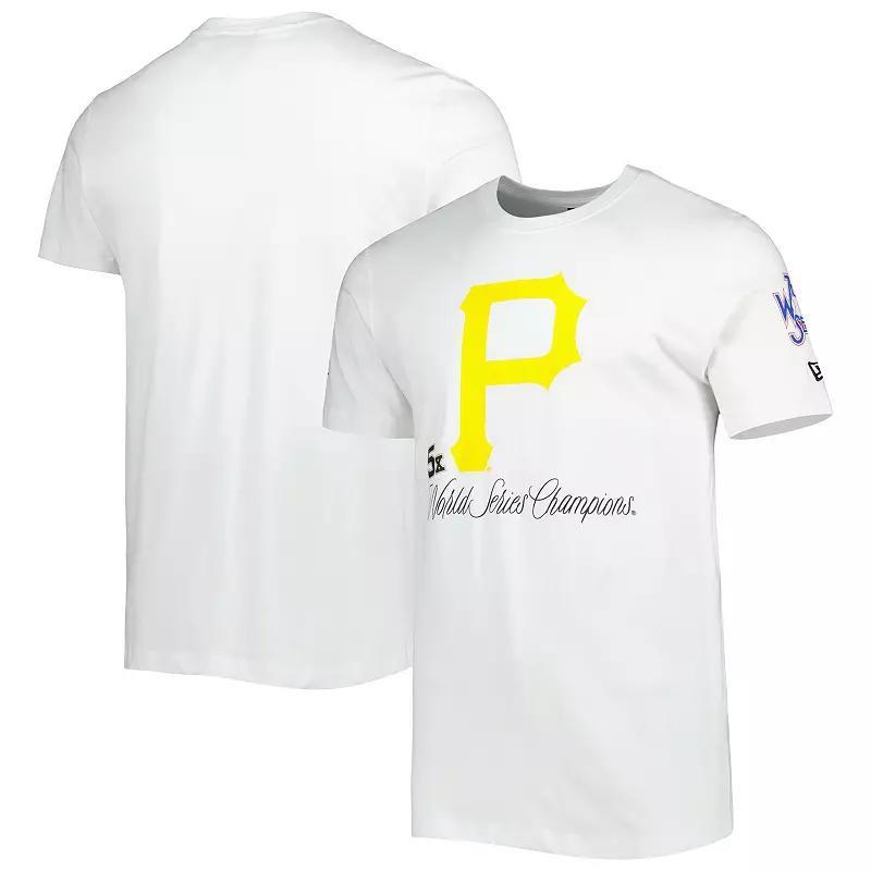 Men's New Era White Pittsburgh Pirates Historical Championship T-Shirt, Size: Medium Product Image