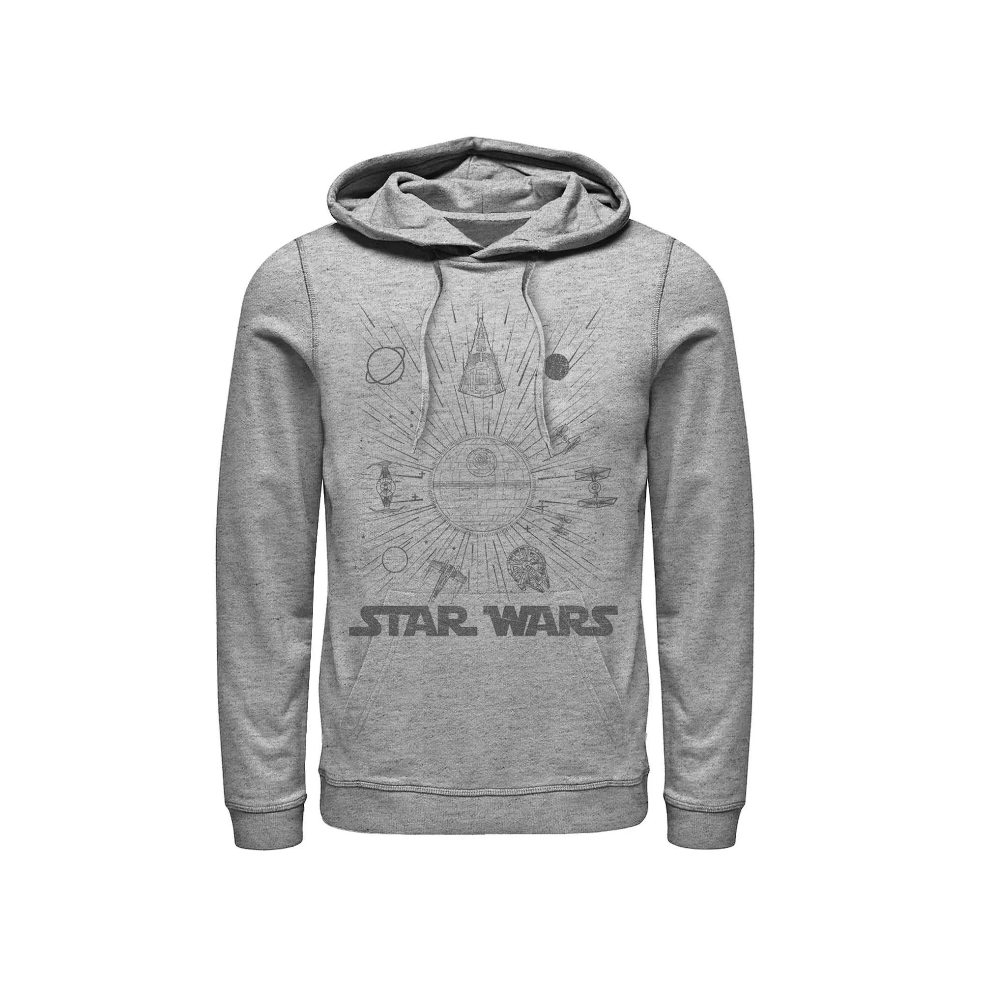 Mens Nintendo Logo Pullover Hoodie Athletic Grey Product Image
