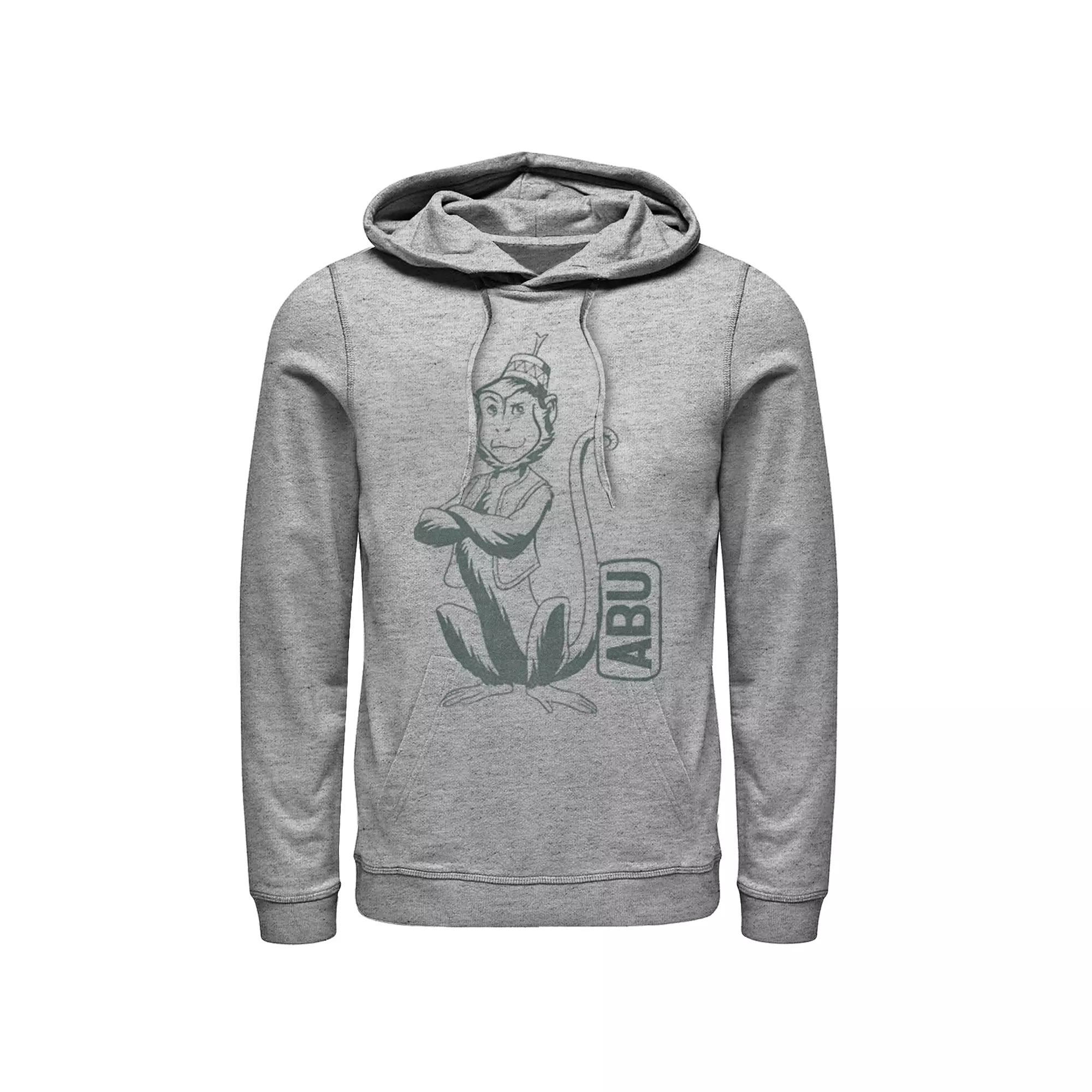Disney's Aladdin Men's Abu Graphic Hoodie, Size: XL, Athletic Grey Product Image