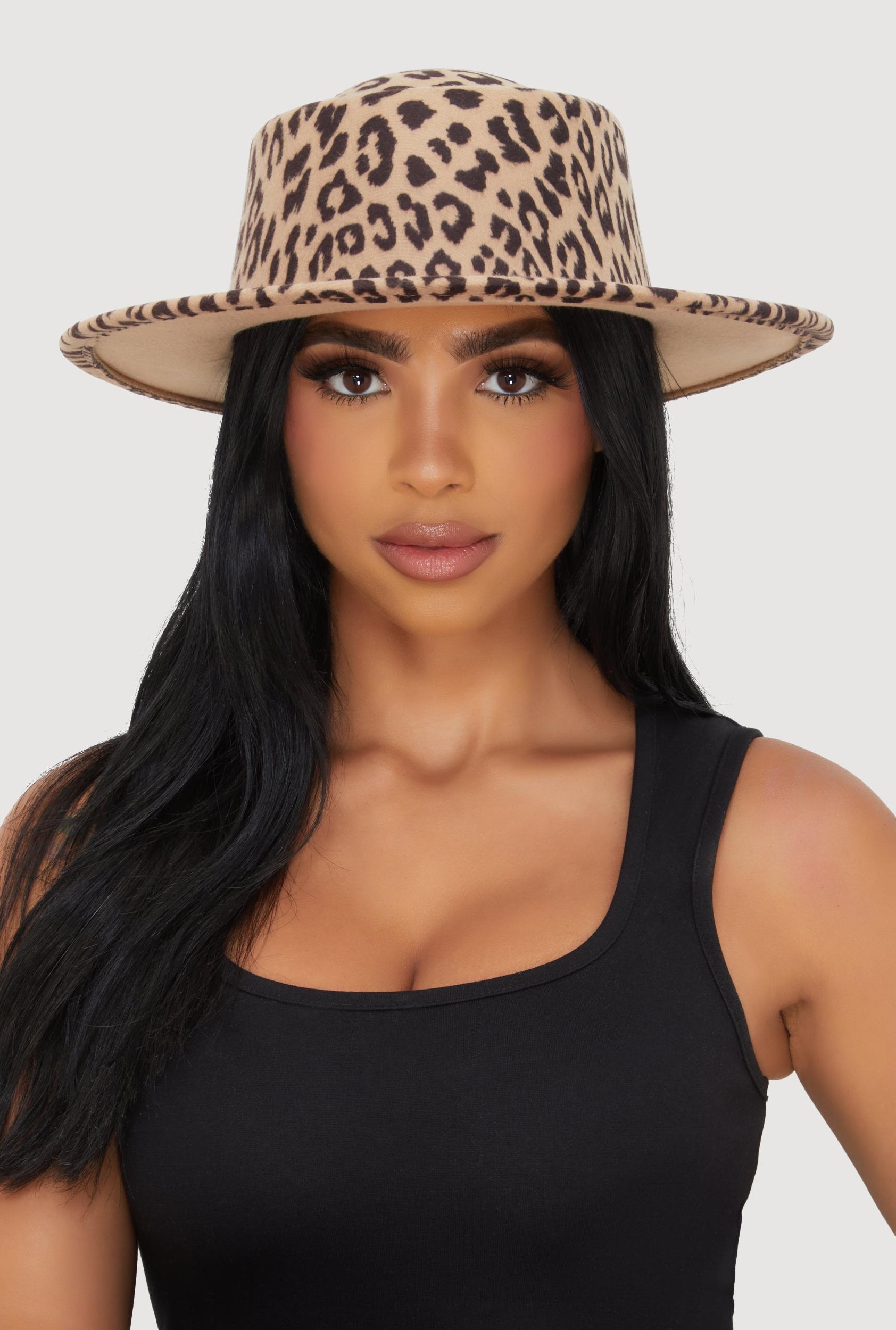 Animal Print Felt Hat Female Product Image