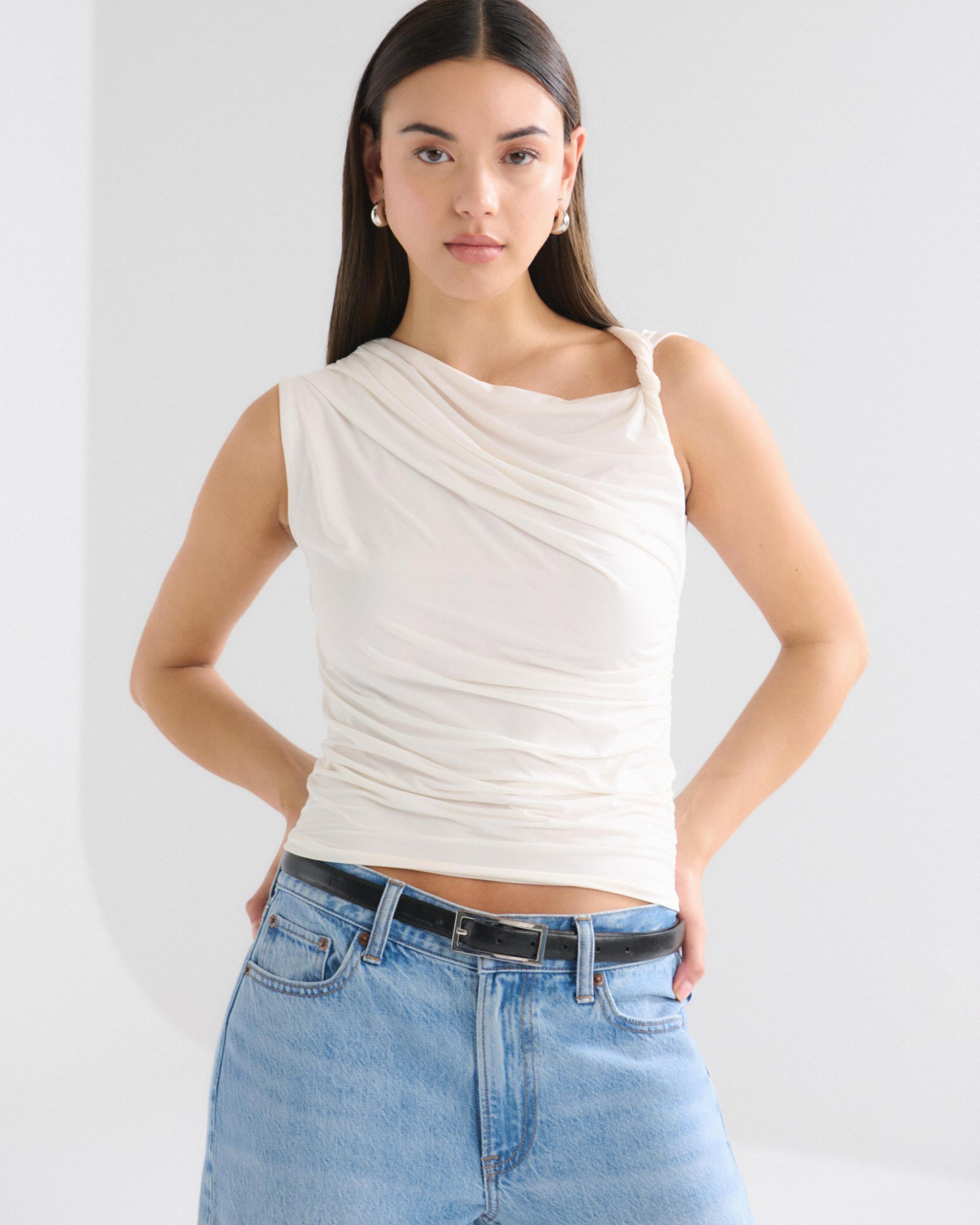 Draped Twist Top Product Image