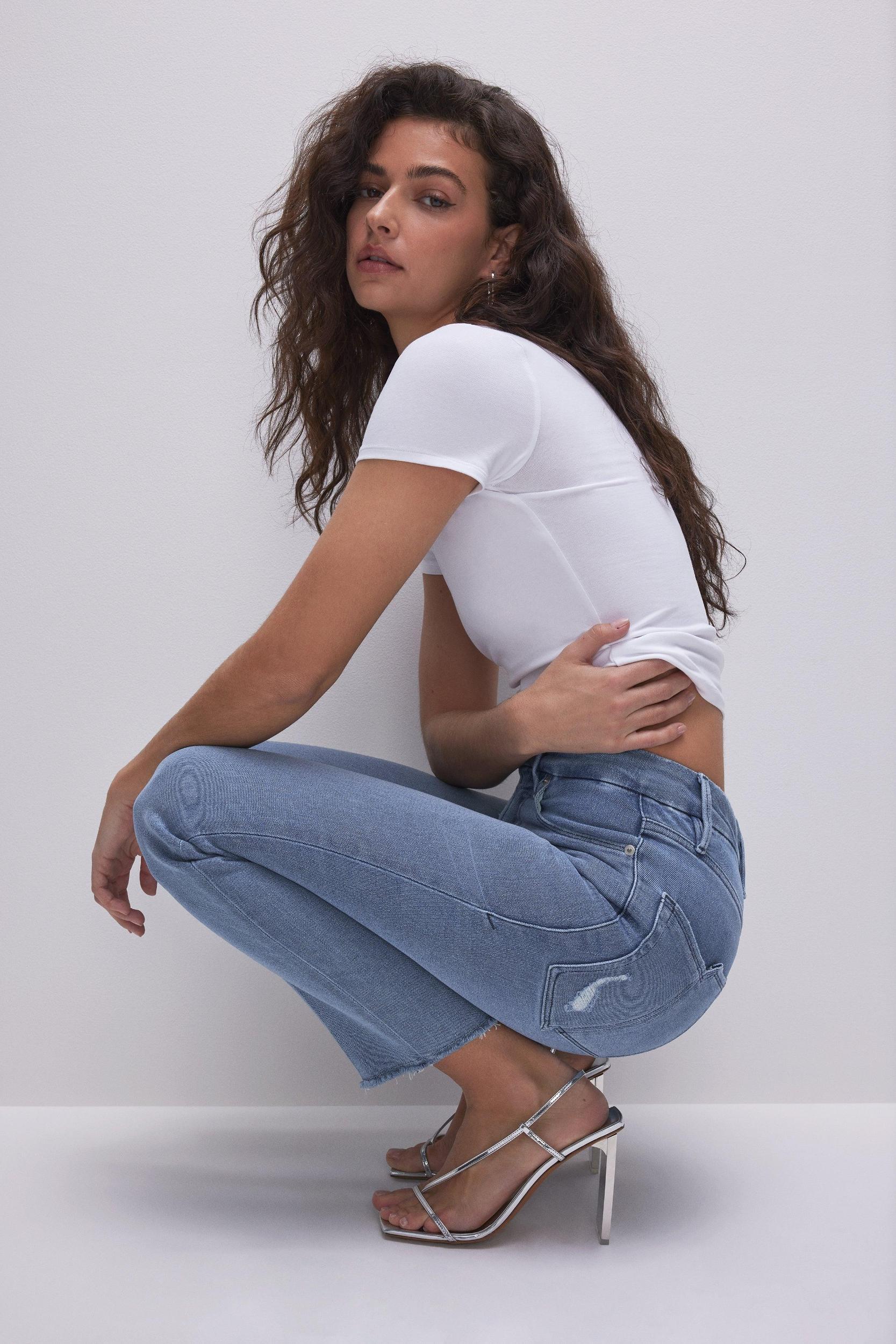 GOOD LEGS STRAIGHT SPLIT POCKETS | BLUE449 Product Image