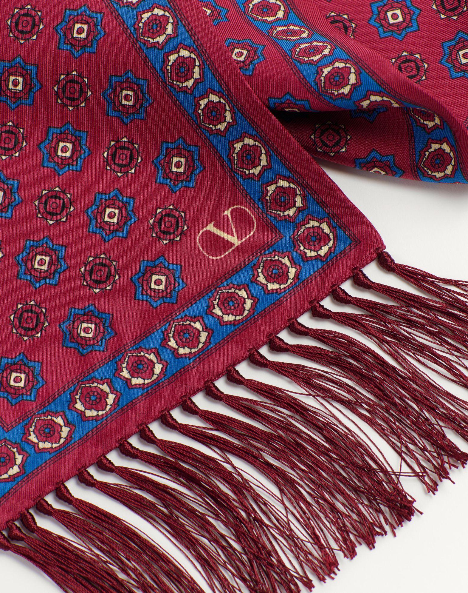 Chamber Silk Bandeau Scarf With Fringe Product Image