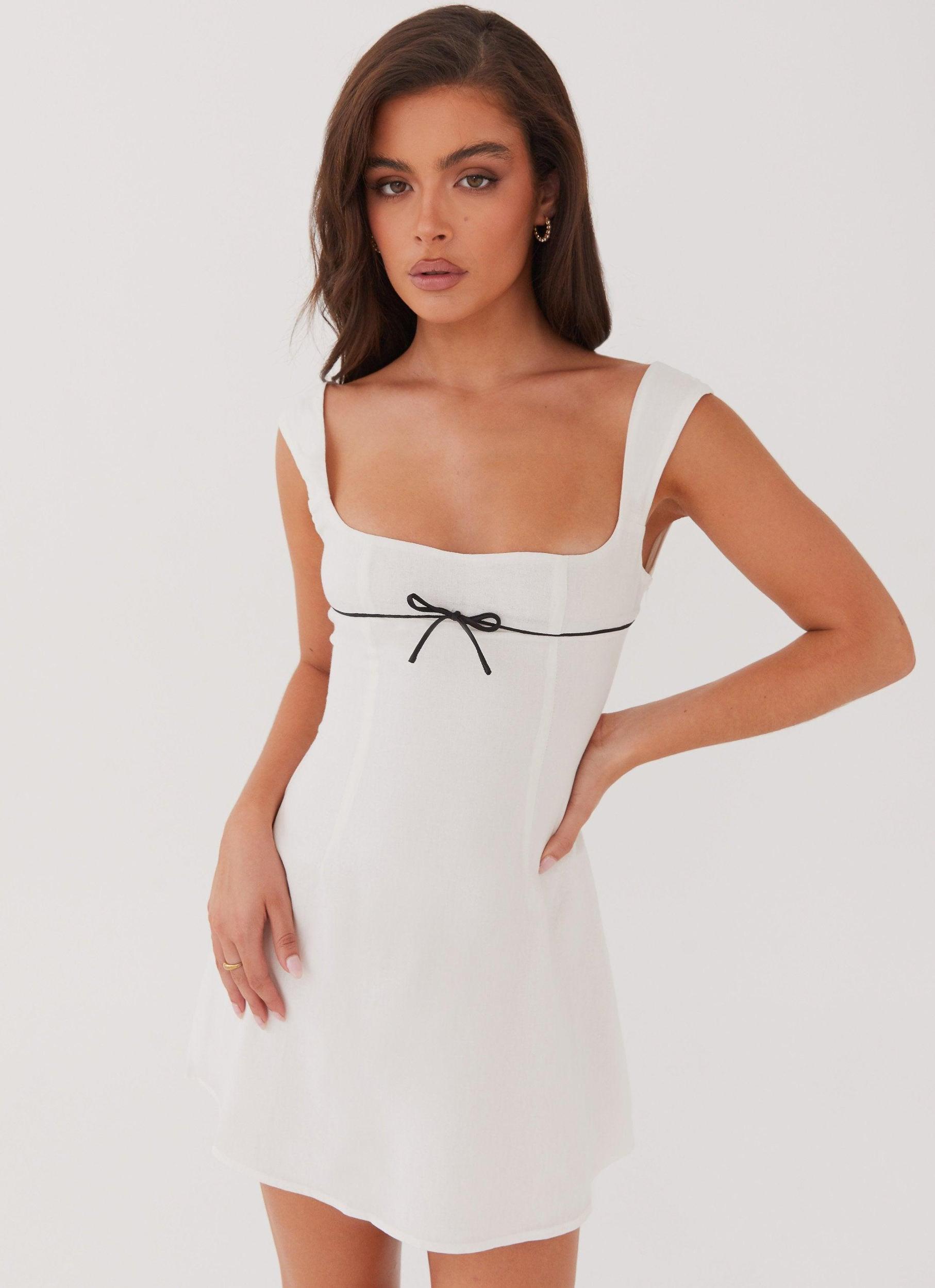 Cadence Mini Dress - White Product Image