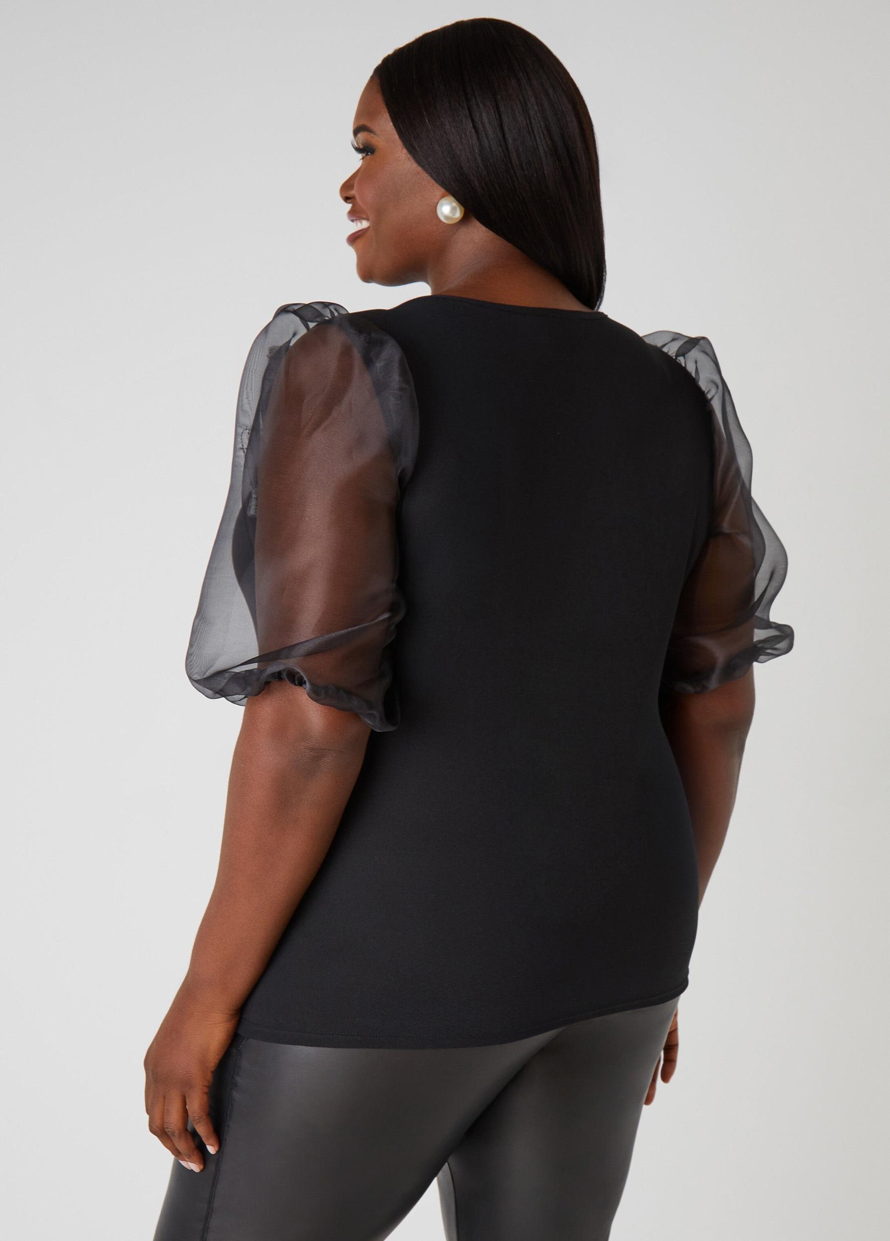 Embellished Puff Sleeved Top Product Image
