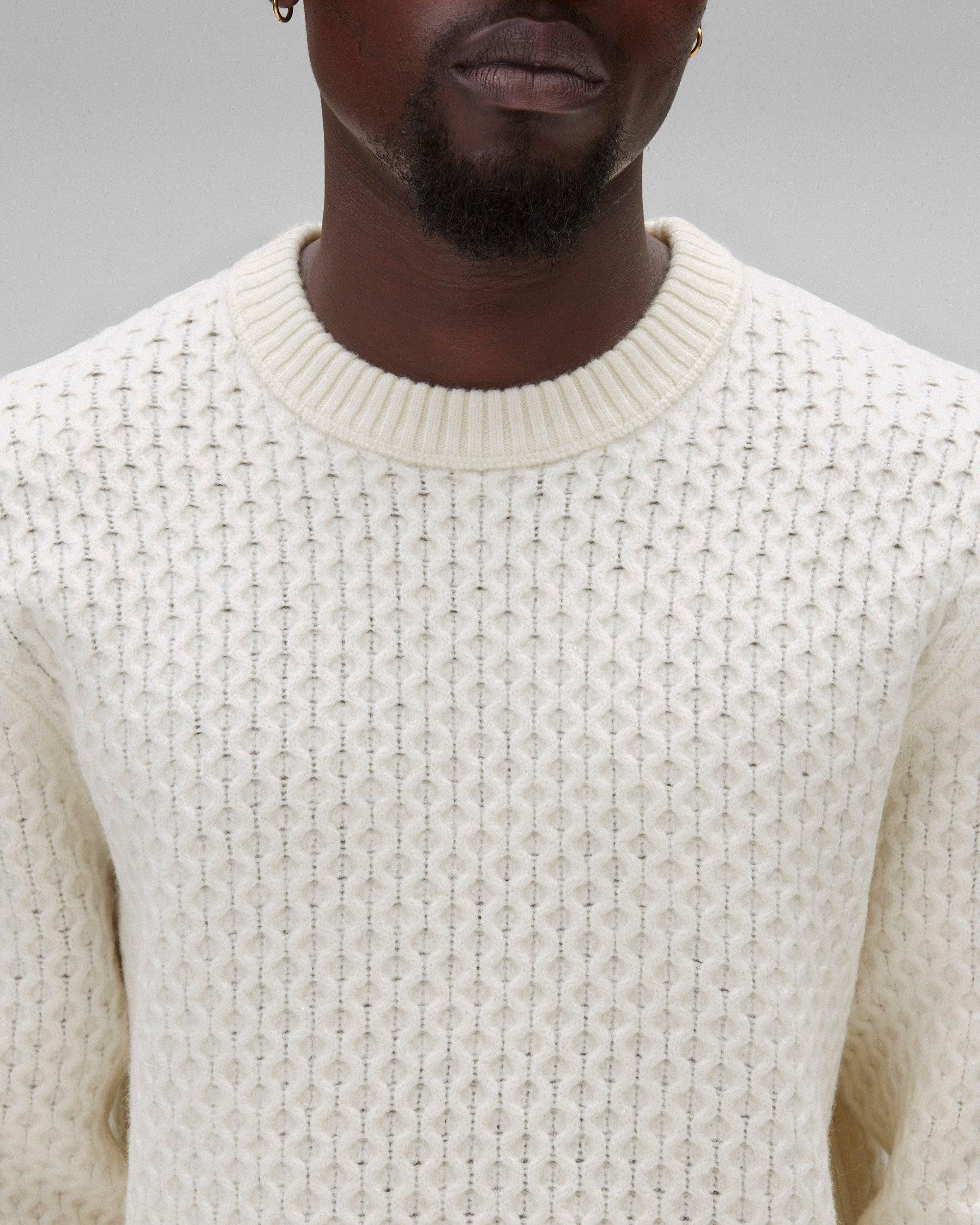 Merino Honeycomb Crewneck Male Product Image