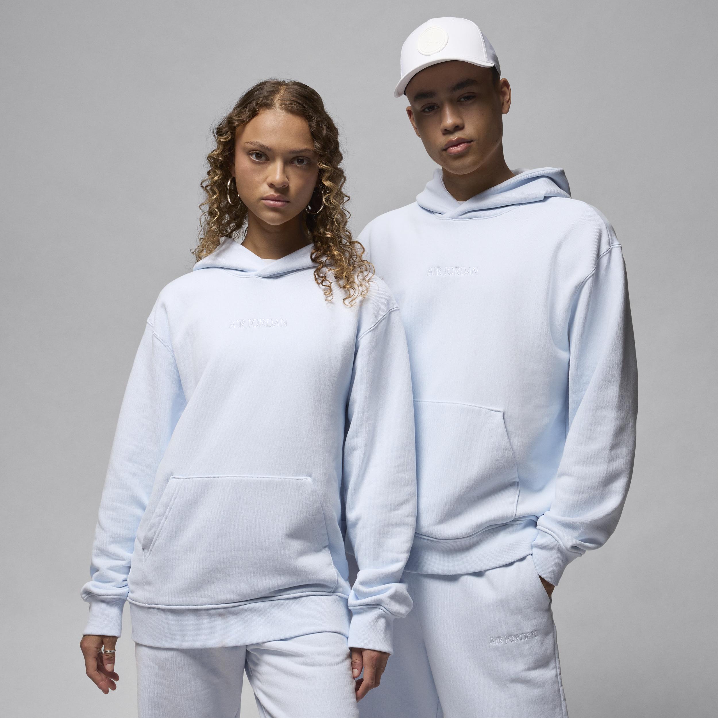 Jordan Mens Air Warm Fleece Pullover - Grey/Grey Product Image