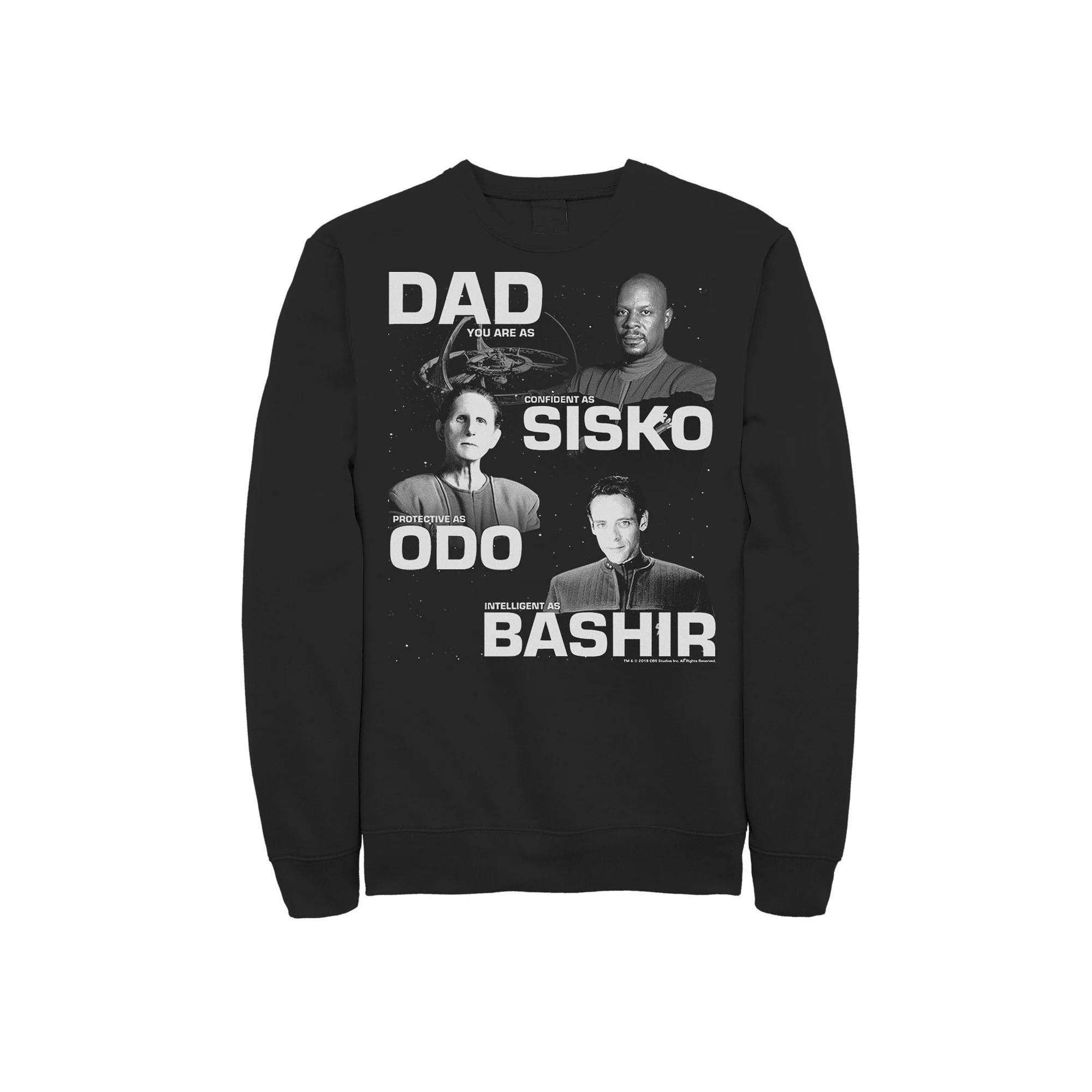 Men's Star Trek Deep Space Nine Dad You Are As Sweatshirt, Size: Large, Black Product Image