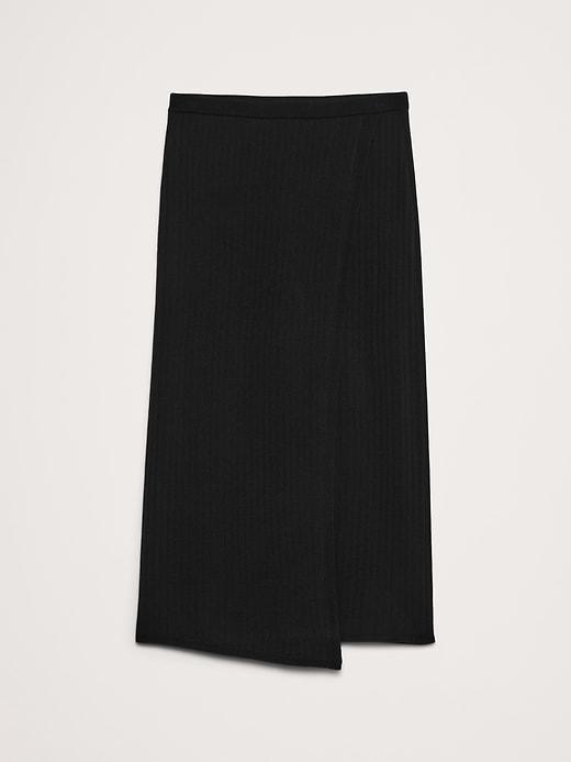 Merino Wrap Midi Skirt Product Image