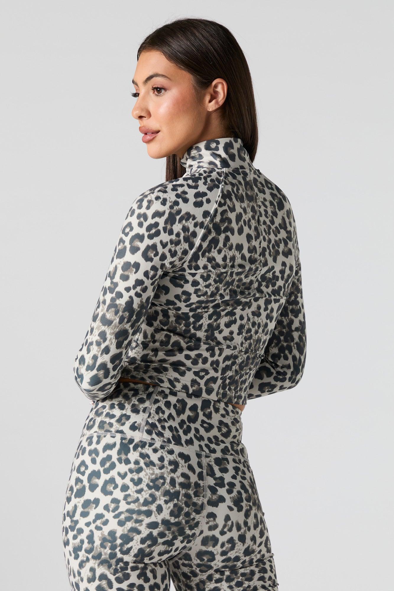 Active Mock Zip-Up Long Sleeve Top Female Product Image