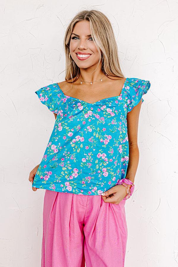 Sweet And Casual Floral Top Product Image