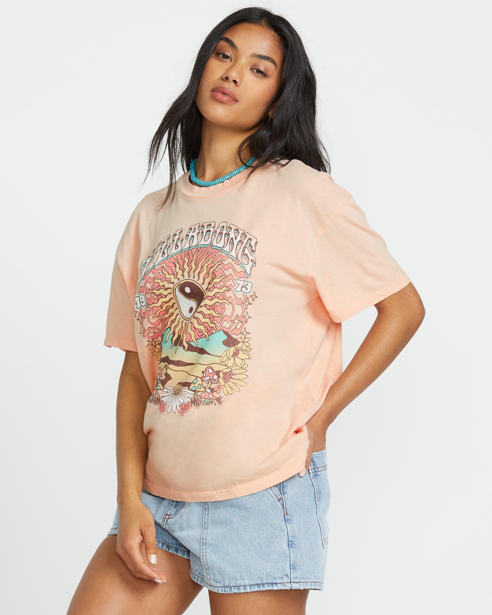 In The Balance Short Sleeve Tee - Soft Peach Female Product Image