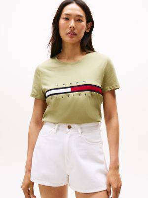 Embroidered Flag Stripe Logo T-Shirt Product Image