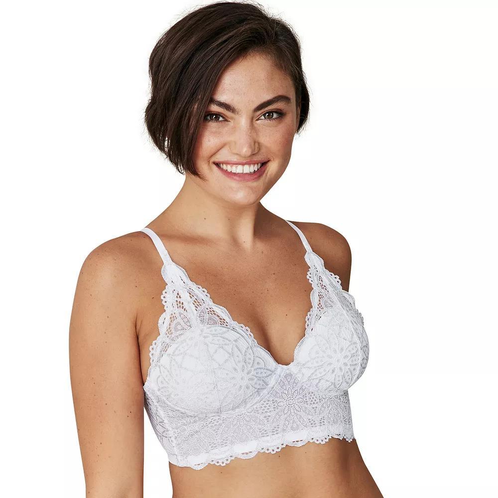 Maidenform Women's Casual Comfort Bralette - White 40D Product Image