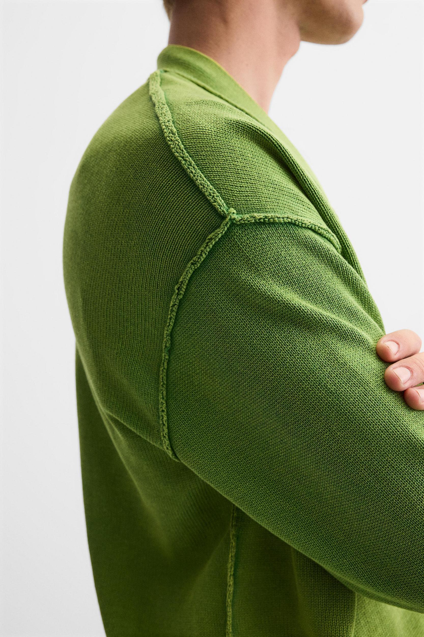 REVERSE EFFECT WASHED CARDIGAN Product Image