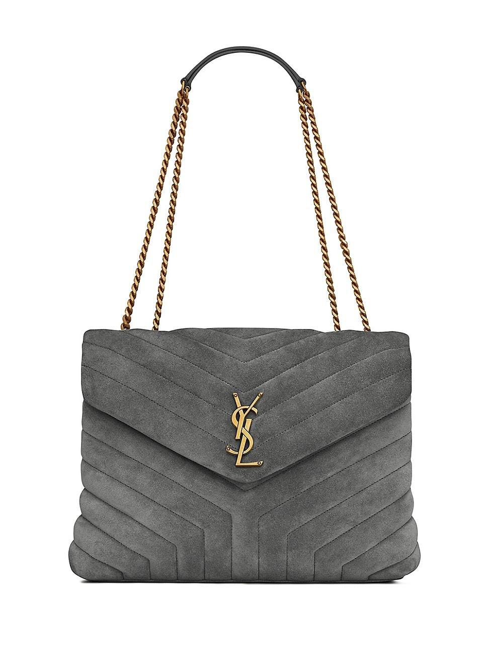 Womens Loulou Medium Shoulder Bag in Quilted Leather Product Image