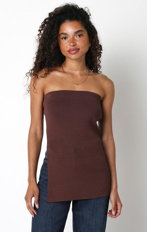 FINAL SALE Cassie Knit Tube Top Product Image