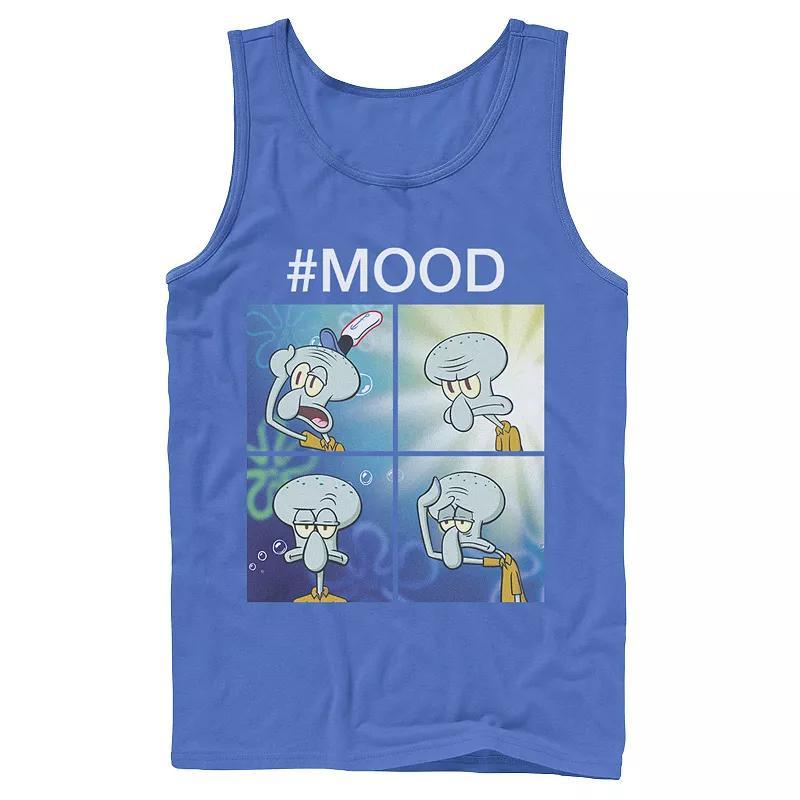 Men's Nickelodeon SpongeBob SquarePants Squidward Mood Tank Top, Size: Large, Athletic Grey Product Image