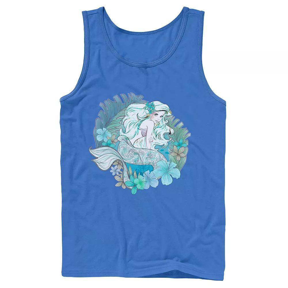 Mens Disney Little Mermaid Ariel Watercolors Tank Top Product Image