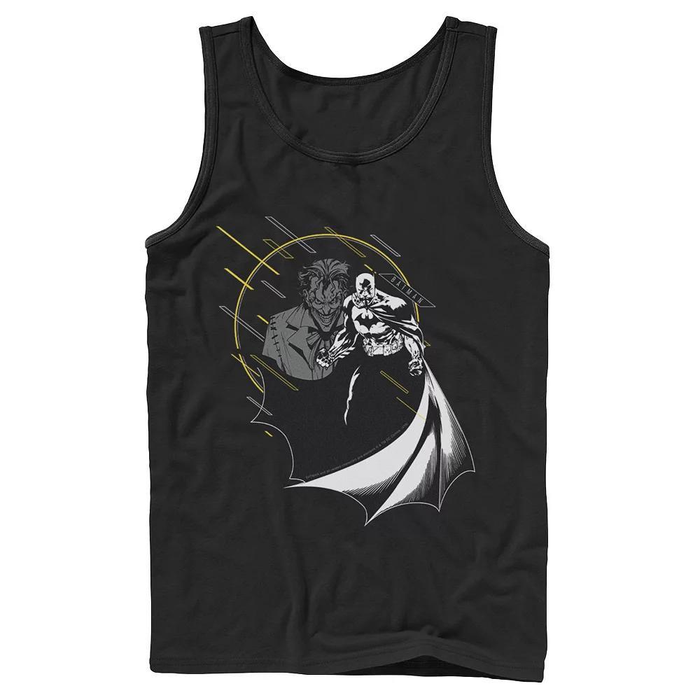 Mens DC Comics Batman And Joker Circle Portrait Tank Top, Men's, Size: Large, Black Product Image