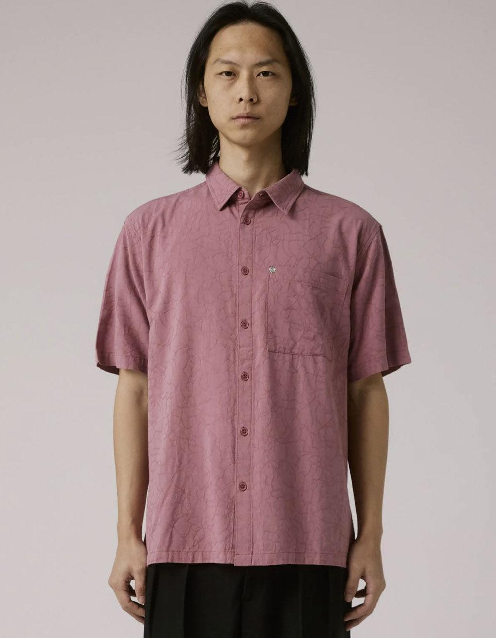 FORMER Vivian Vine Mens Button Up Shirt - ROSE Product Image