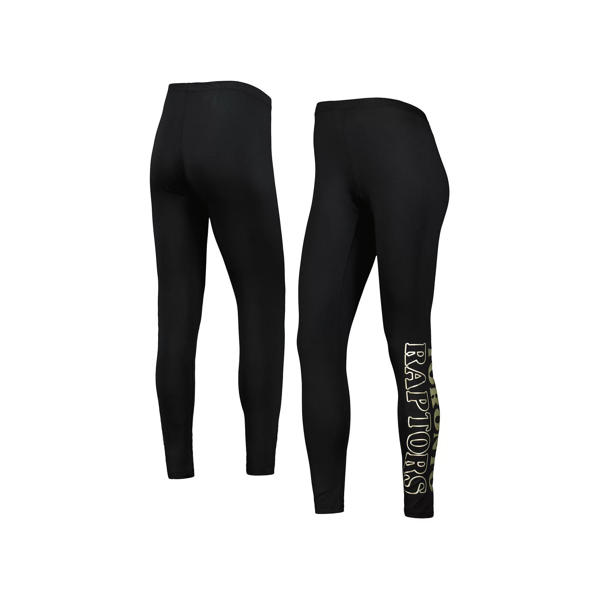 Women's G-III 4Her by Carl Banks Black Toronto Raptors Stadium Leggings, Size: Small, Rpt Black Product Image