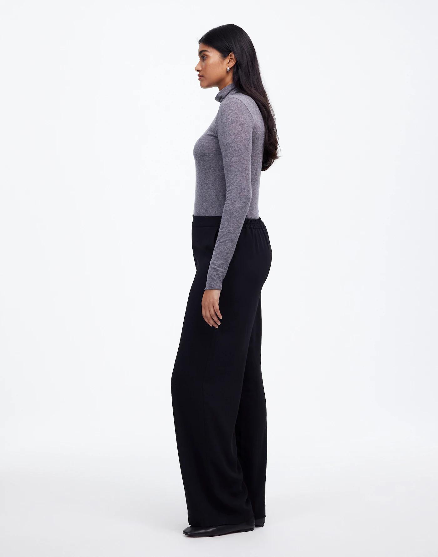 Tall Pull-On Straight Pants in Crepe Product Image
