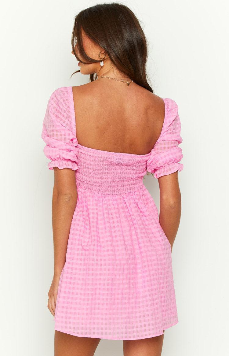Rubi Pink Babydoll Mini Dress Product Image