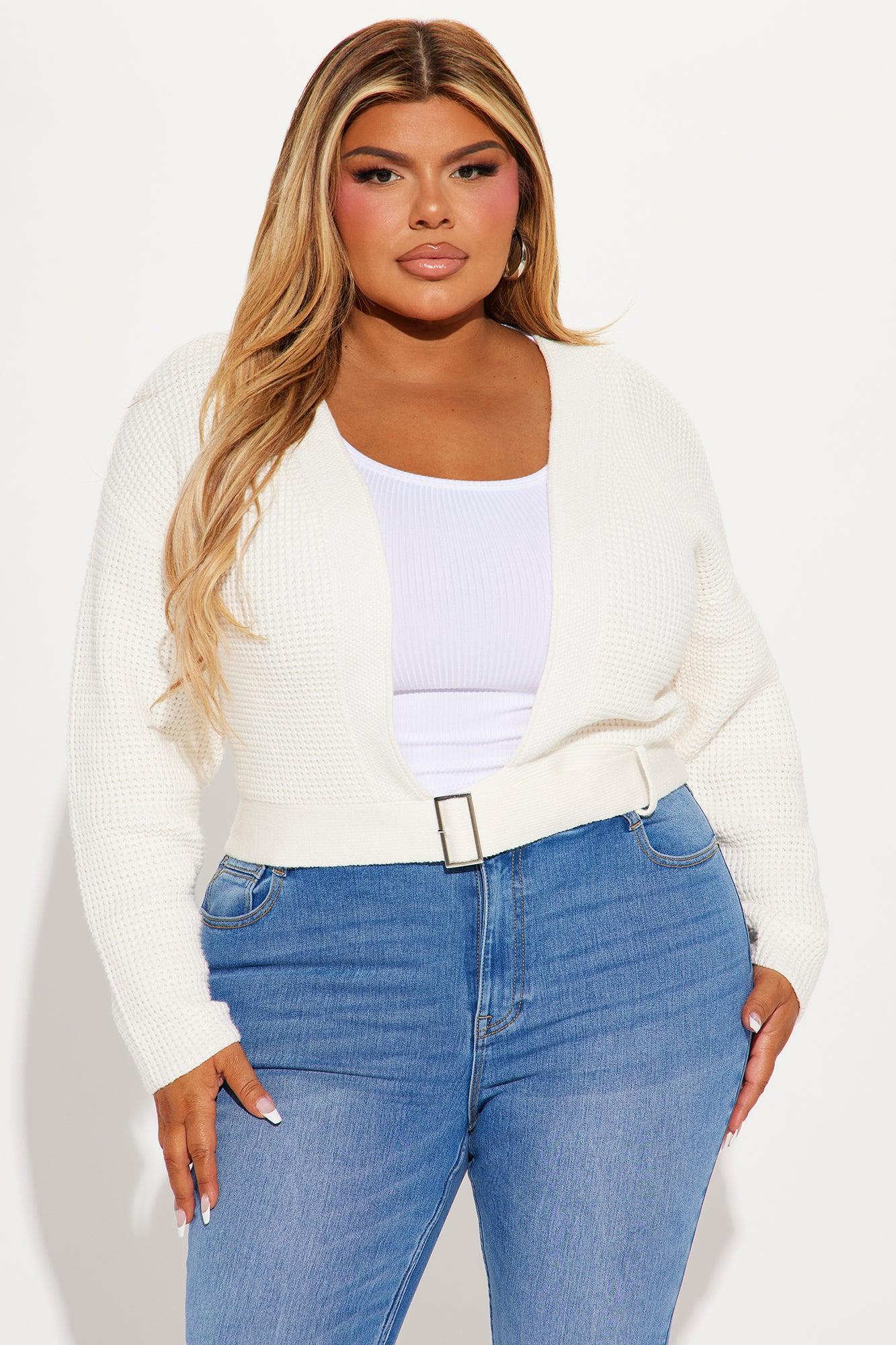 Falling In Love Surplice Sweater - Ivory Product Image