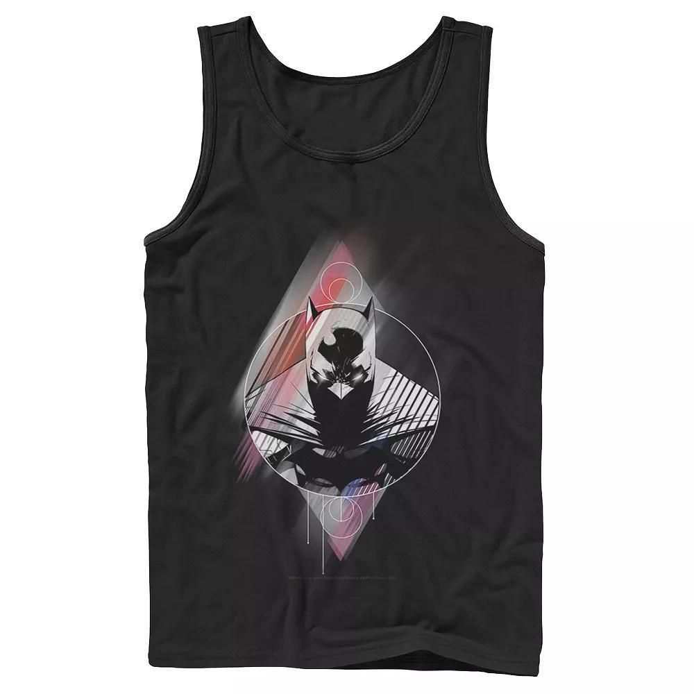 Mens DC Comics Batman Diamond Portrait Poster Tank Top Grey Product Image