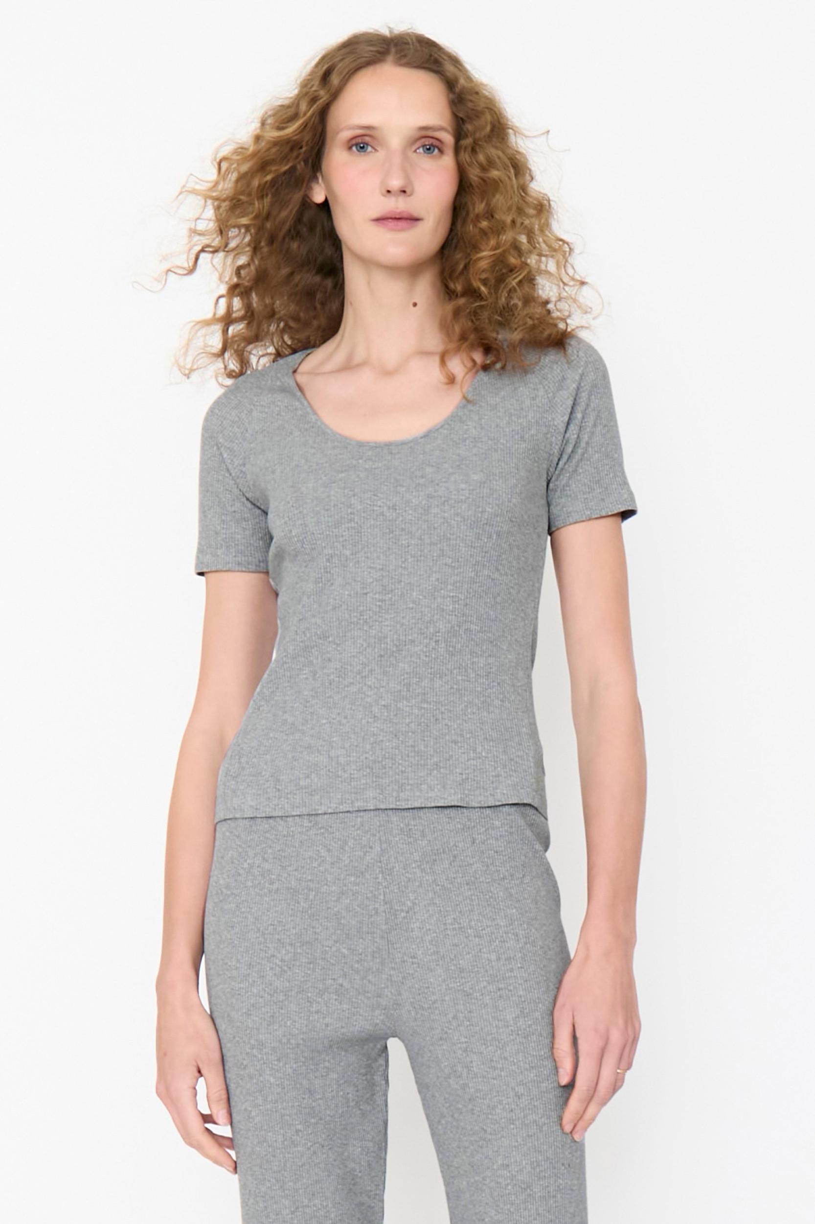 The Ribbed Janice - Heather Grey Female Product Image